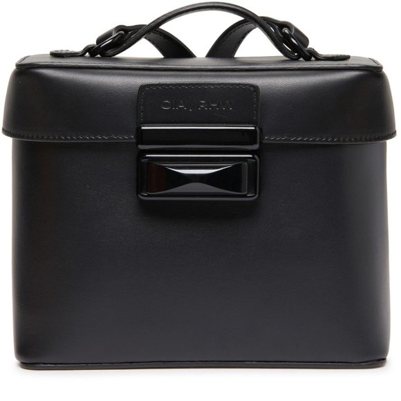 Gia Borghini RHW Small Camera Bag Calfskin Black New - Picture 3 of 10